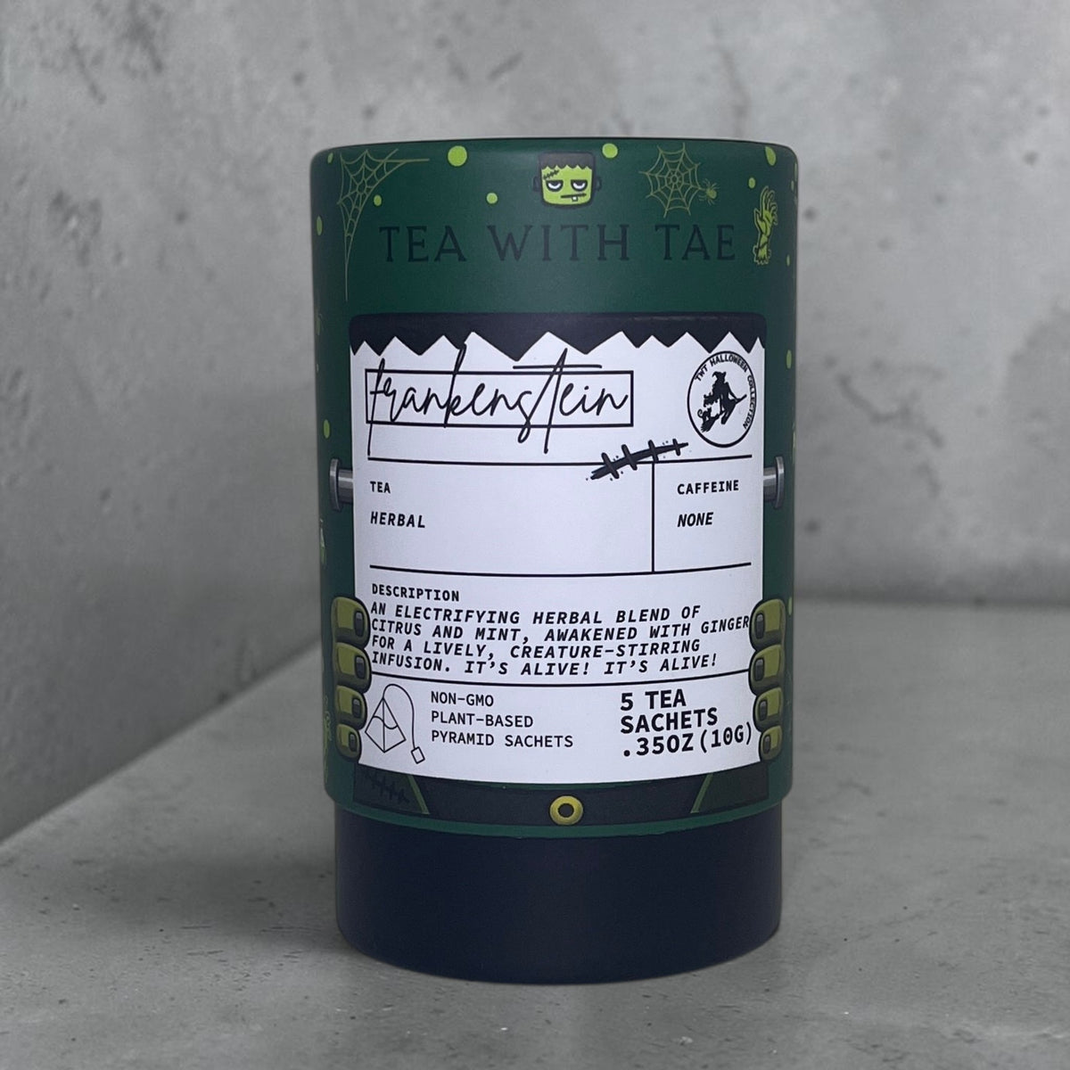 Frankenstein Mini Tea Tube (Halloween)