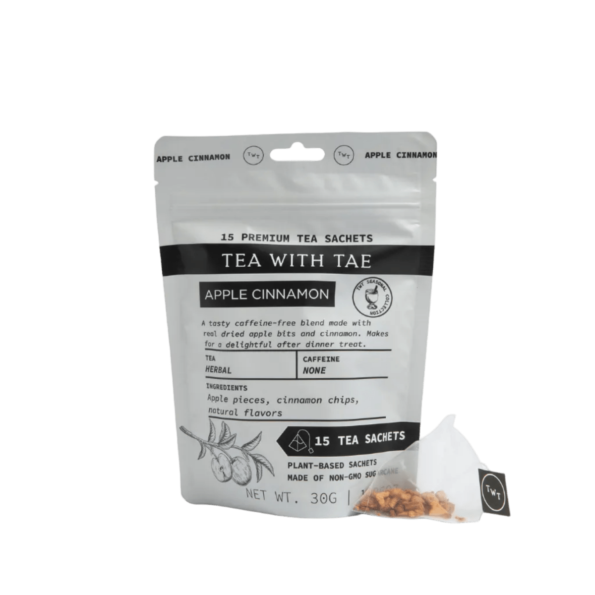 Apple Cinnamon Hot Tea Pouch - Tea with Tae