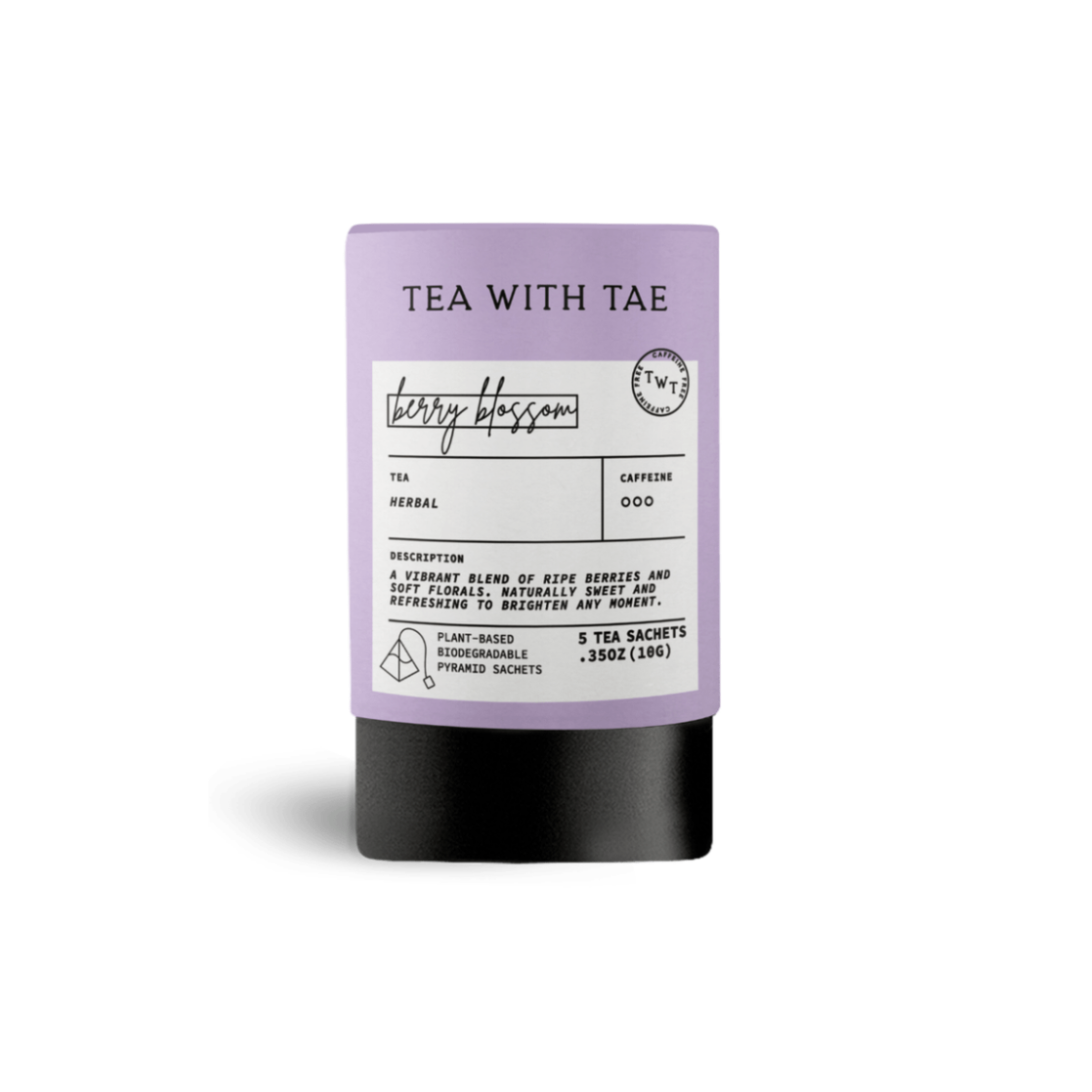 Berry Blossom Mini Tea Tube (5 tea bags) - Tea with Tae