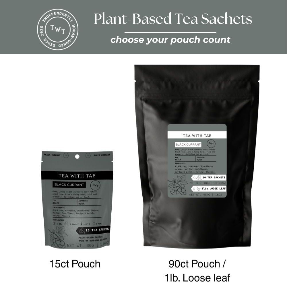 Black Currant Hot Tea Pouch - Tea with Tae