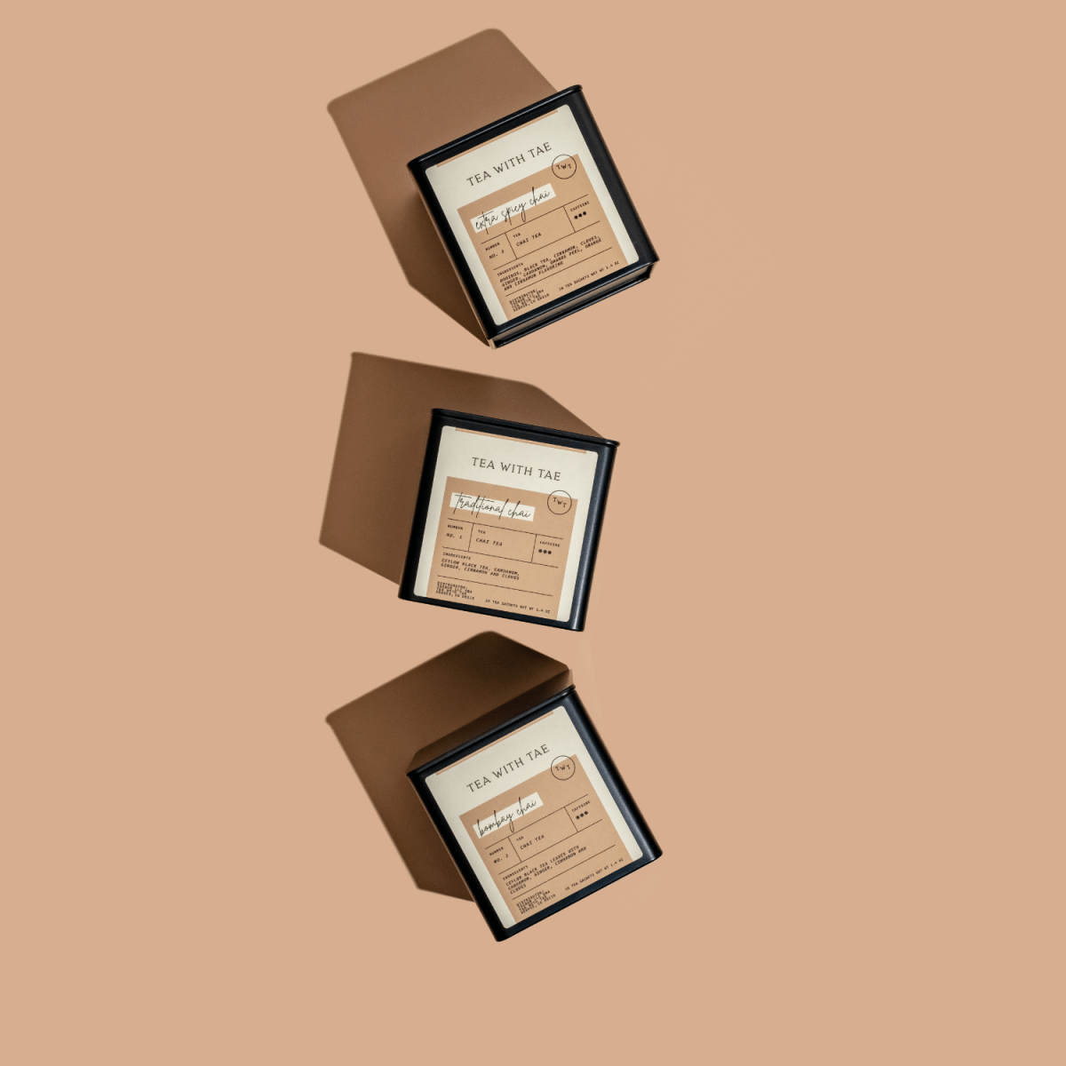 Bombay Chai Tea Tin Gift (20 tea sachets) - Tea with Tae