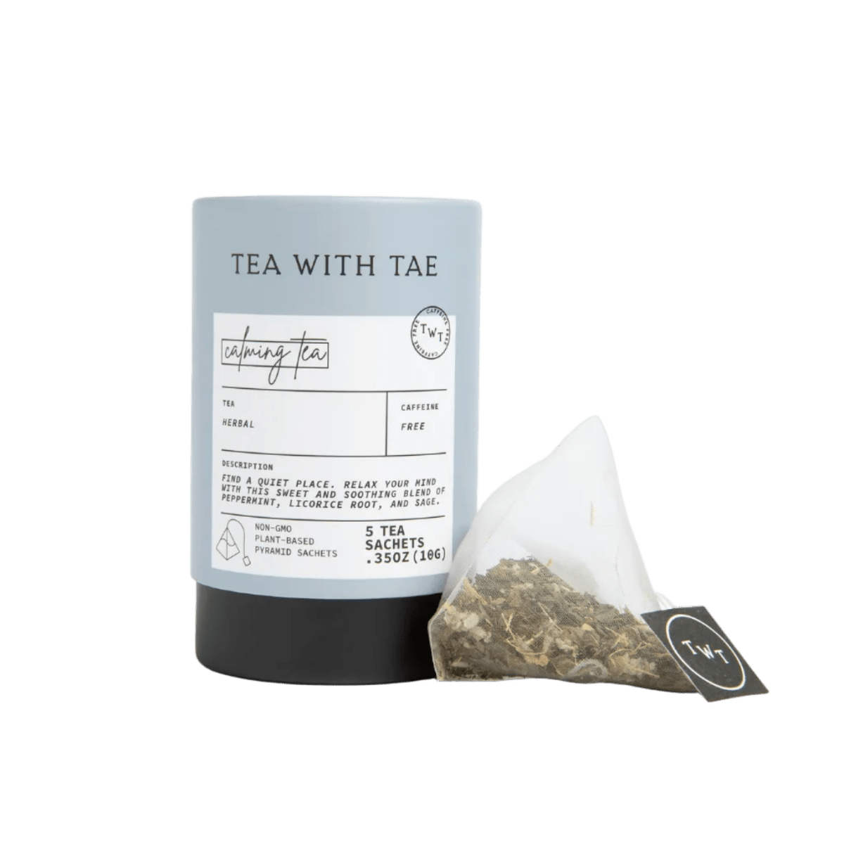 Calming Tea Mini Tea Tube (5 tea bags) - Tea with Tae