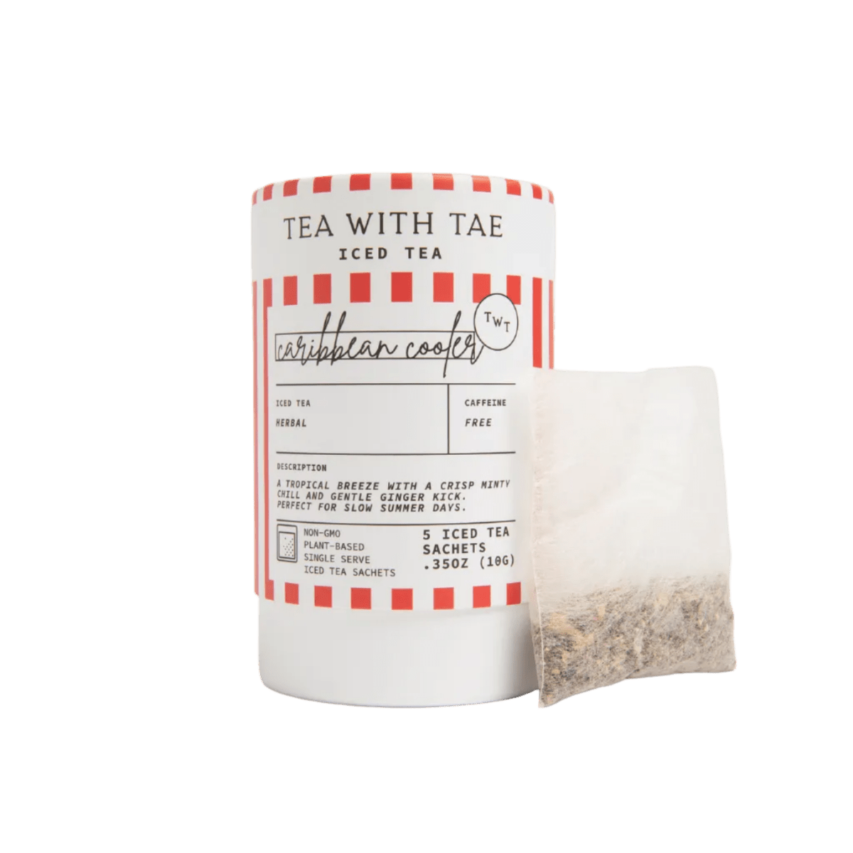 Caribbean Cooler Iced Mini Tea Tube (5 iced sachets) - Tea with Tae