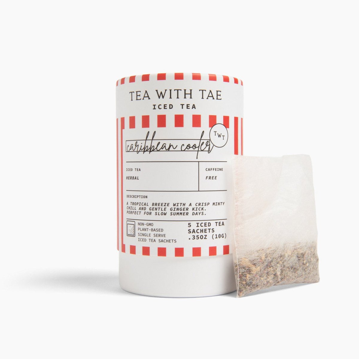 Caribbean Cooler Iced Mini Tube (5 iced sachets) - Tea with Tae