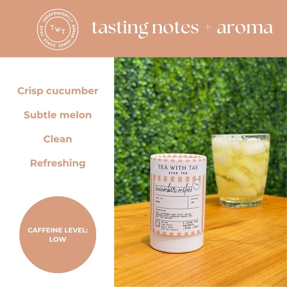 Cucumber Melon Green Iced Mini Tea Tube (5 iced sachets) - Tea with Tae