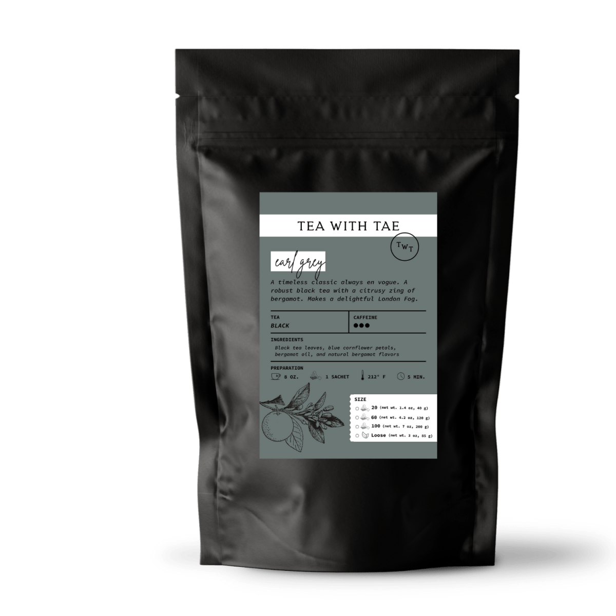Earl Grey Pouch - Tea with Tae