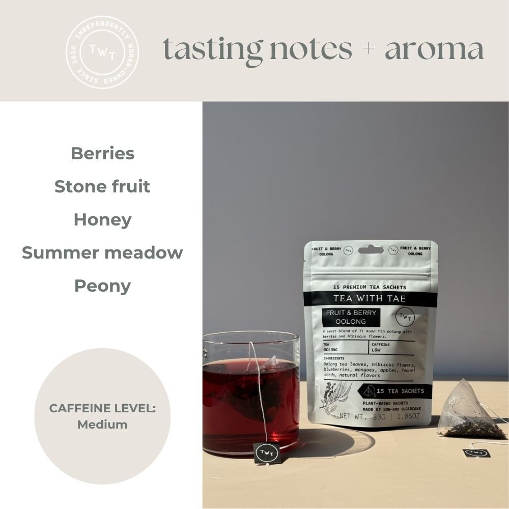 Fruit & Berry Oolong Hot Tea Pouch - Tea with Tae