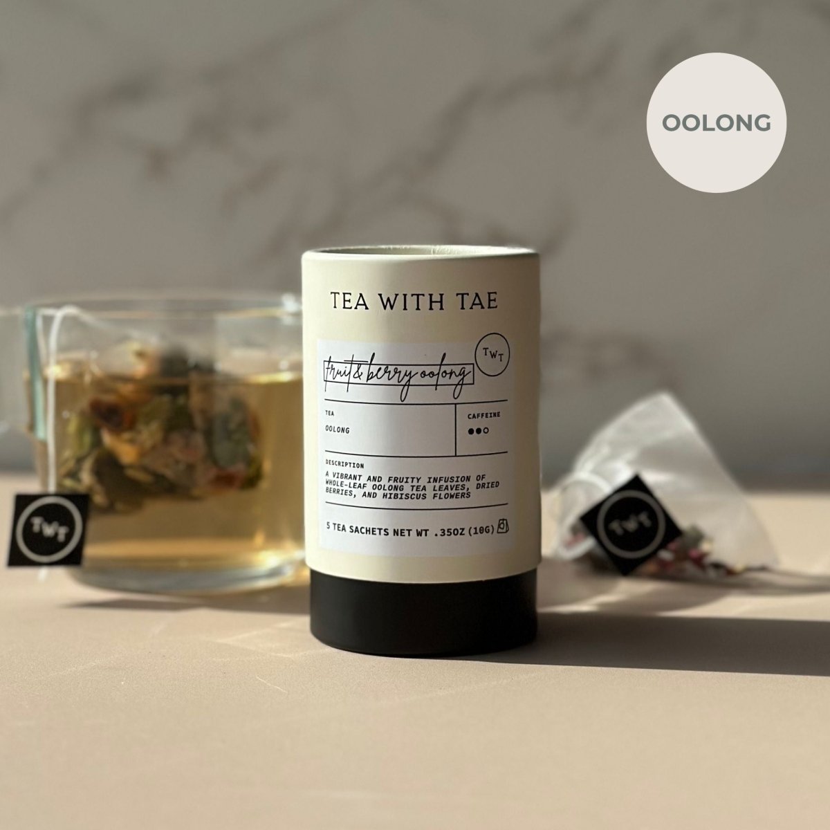 Fruit & Berry Oolong Mini Tea Tube (5 tea bags) - Tea with Tae