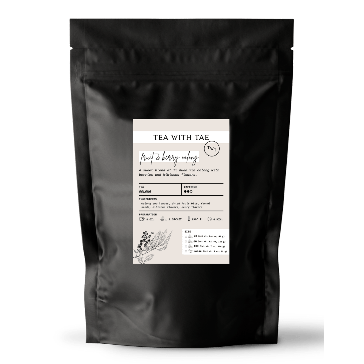 Fruit & Berry Oolong Pouch - Tea with Tae