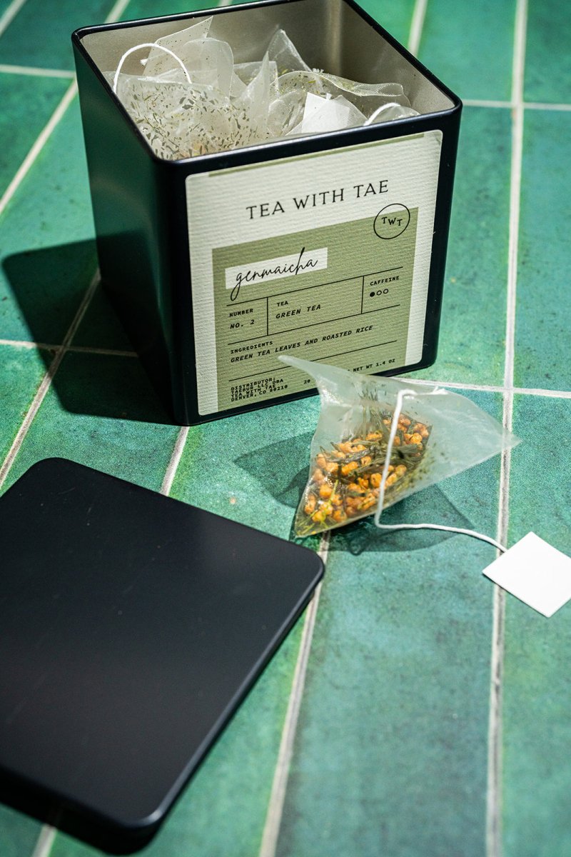 Genmaicha Tea Tin Gift (20 tea sachets) - Tea with Tae