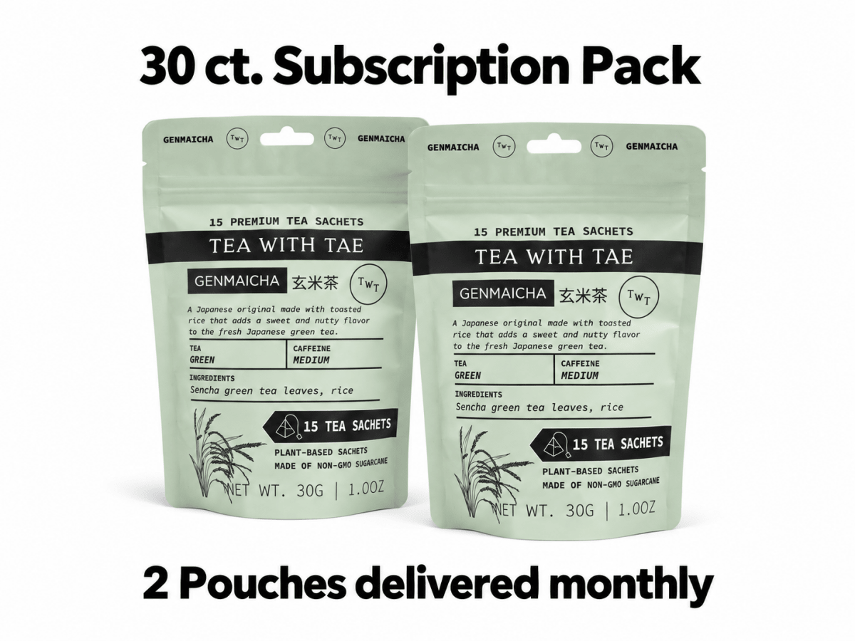Genmaicha (Traditional Japanese Green Tea) Hot Tea Pouch - Tea with Tae