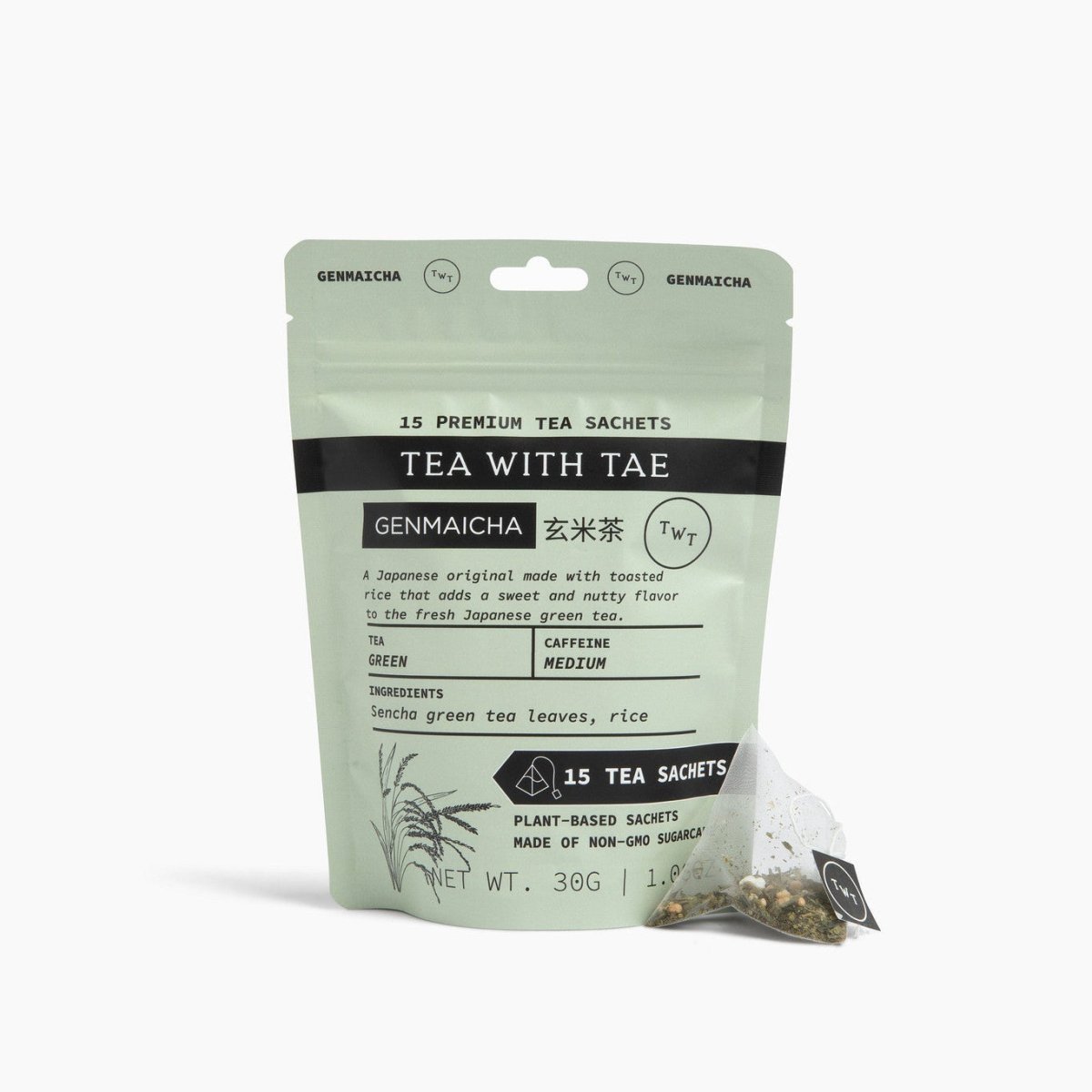Genmaicha (Traditional Japanese Green Tea) Pouch (15 tea bags) - Tea with Tae