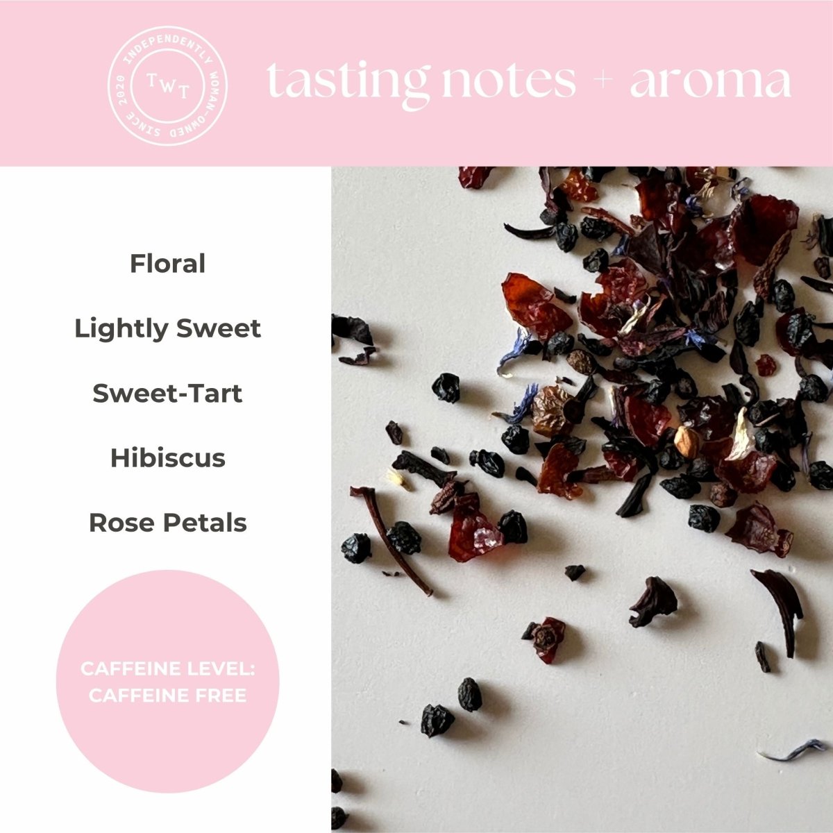 Hibiscus Rose Mini Tea Tube (5 tea bags) - Tea with Tae