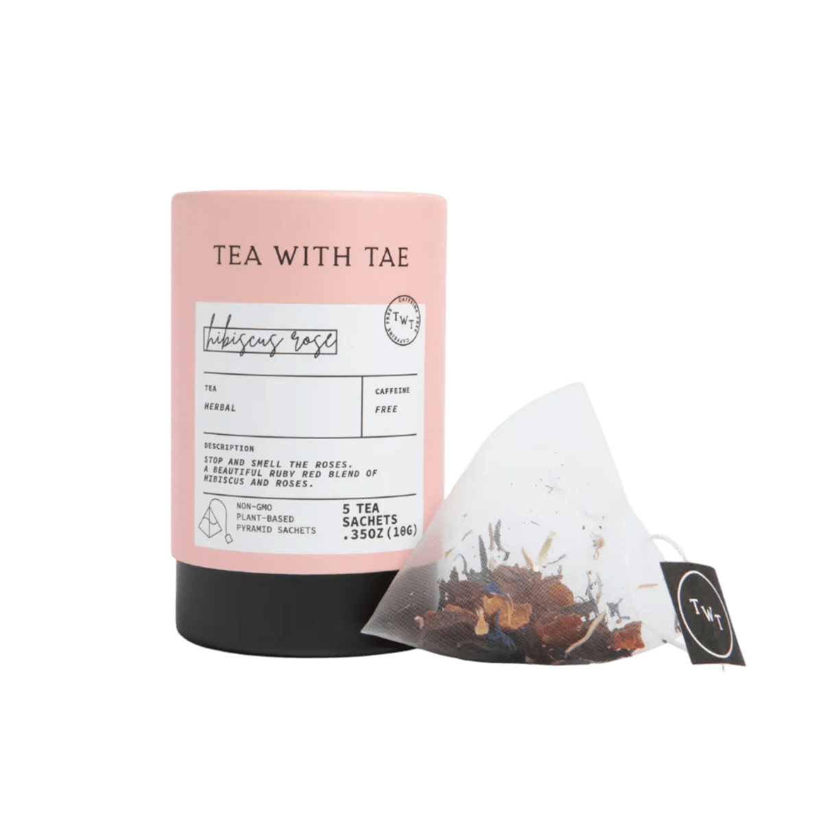 Hibiscus Rose Mini Tea Tube (5 tea bags) - Tea with Tae