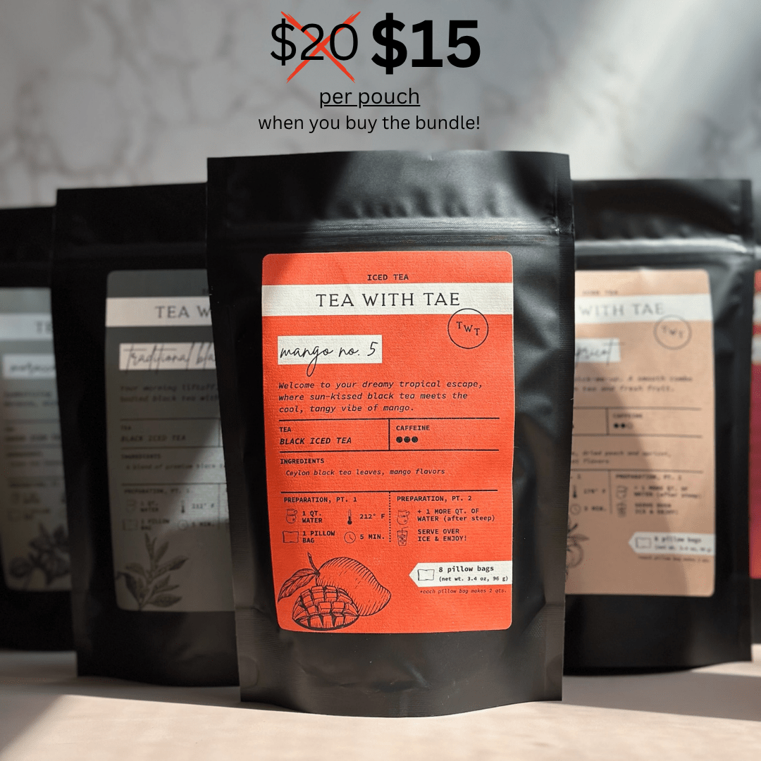 Iced Tea Pouch Bundle (makes 80 quarts!) - Tea with Tae