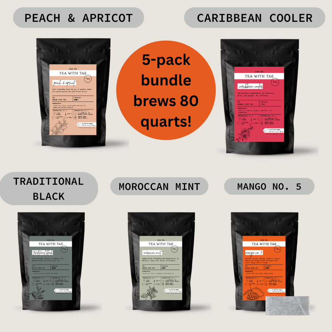 Iced Tea Pouch Bundle (makes 80 quarts!) - Tea with Tae