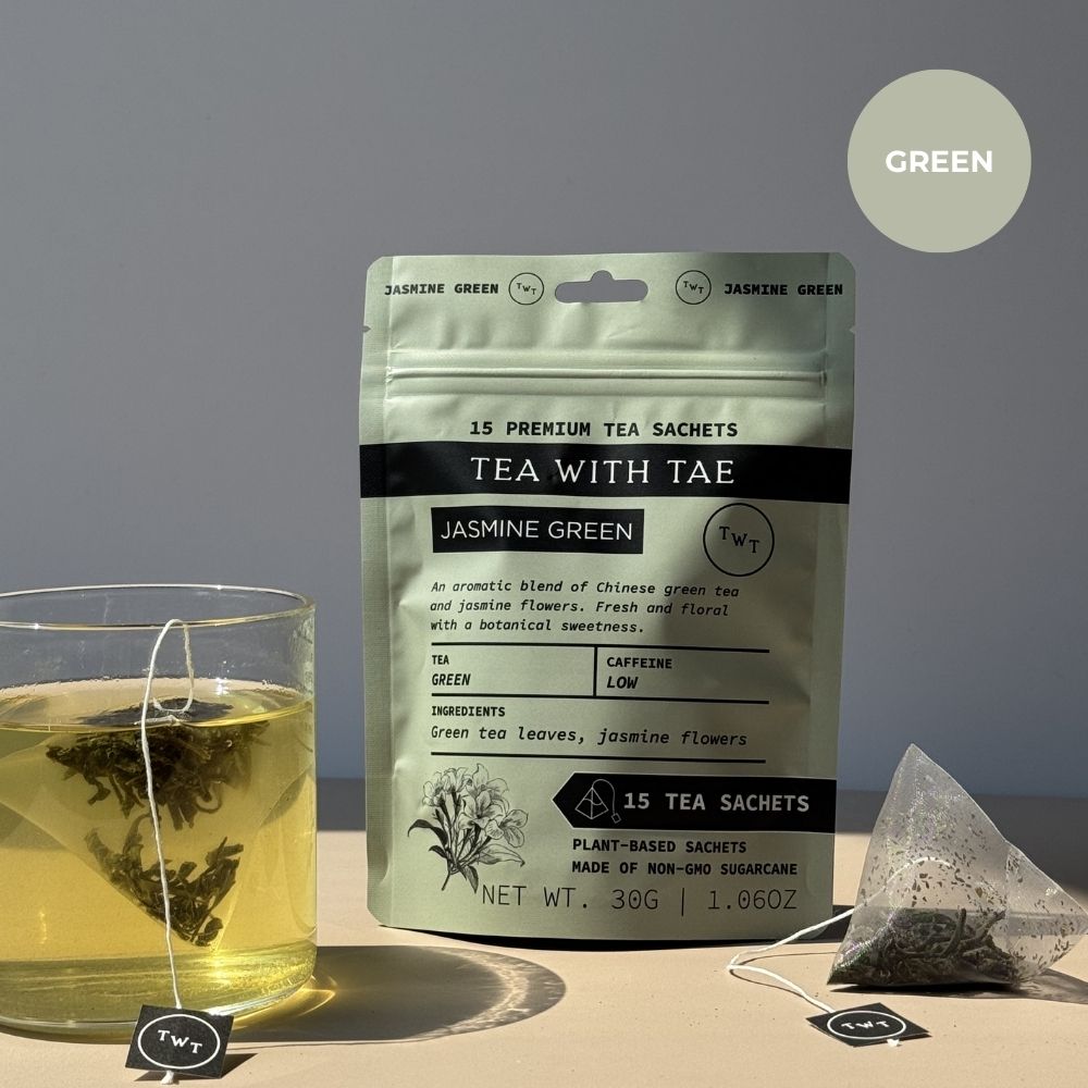 Jasmine Green Hot Tea Pouch - Tea with Tae