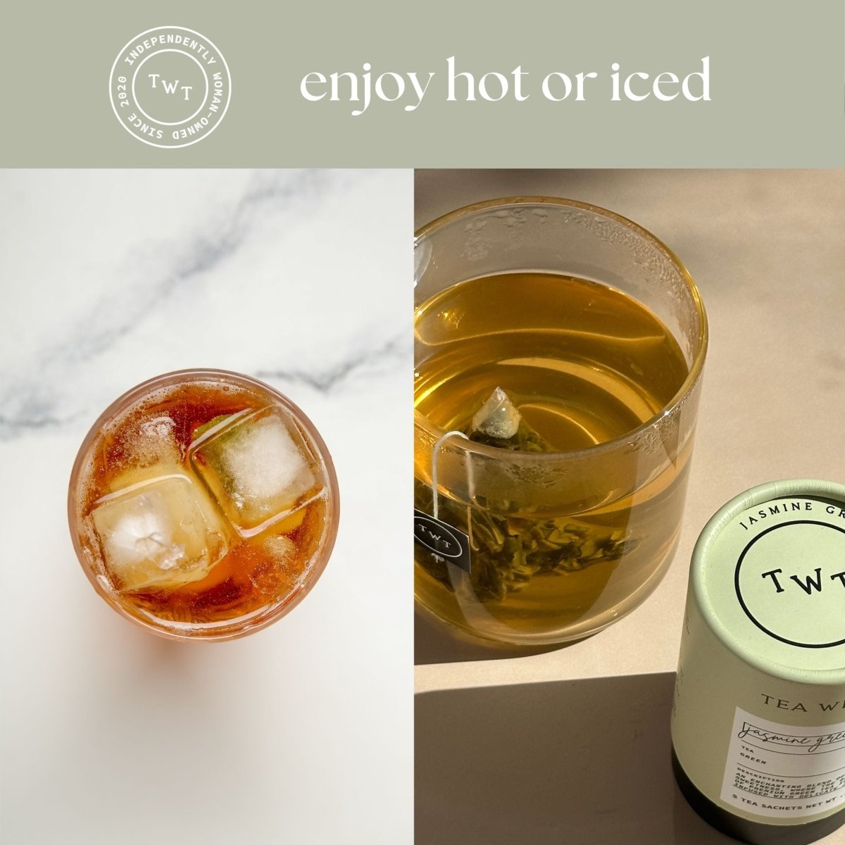 Jasmine Green Tea Mini Tea Tube (5 tea bags) - Tea with Tae