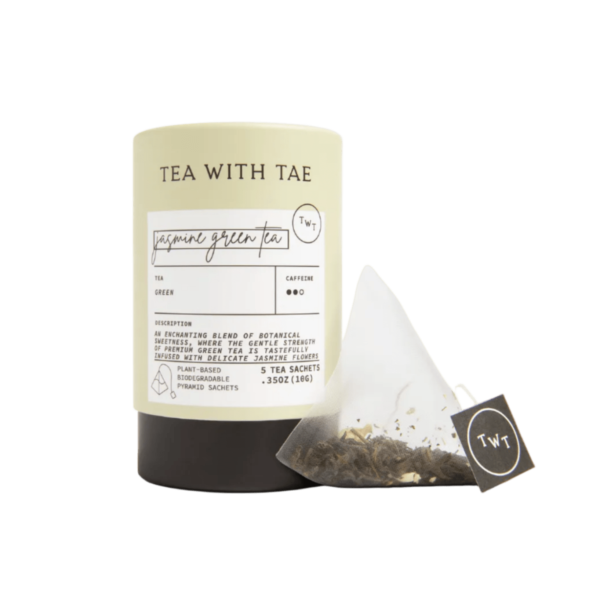 Jasmine Green Tea Mini Tea Tube (5 tea bags) - Tea with Tae