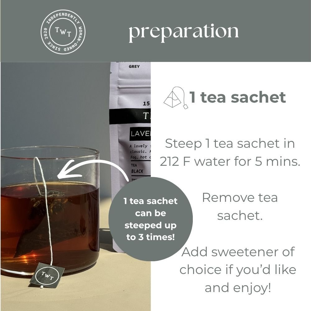 Lavender Earl Grey Hot Tea Pouch - Tea with Tae