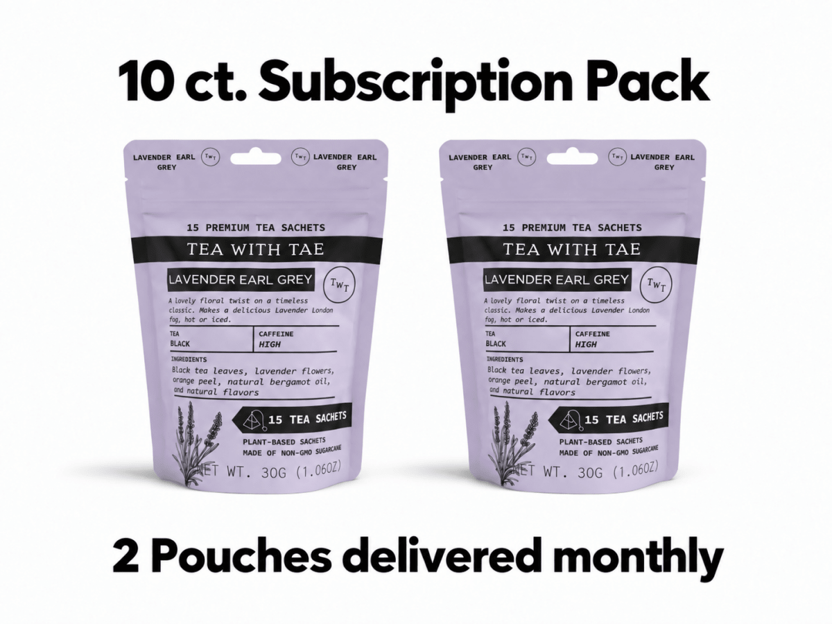 Lavender Earl Grey Hot Tea Pouch - Tea with Tae