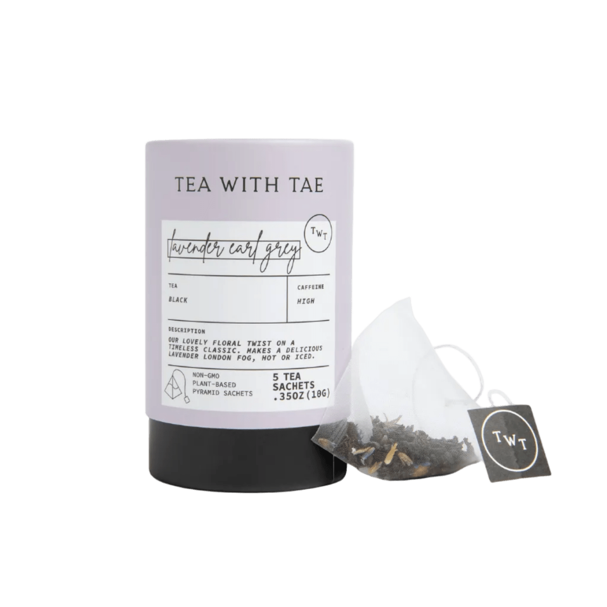 Lavender Earl Grey Mini Tea Tube (5 tea bags) - Tea with Tae