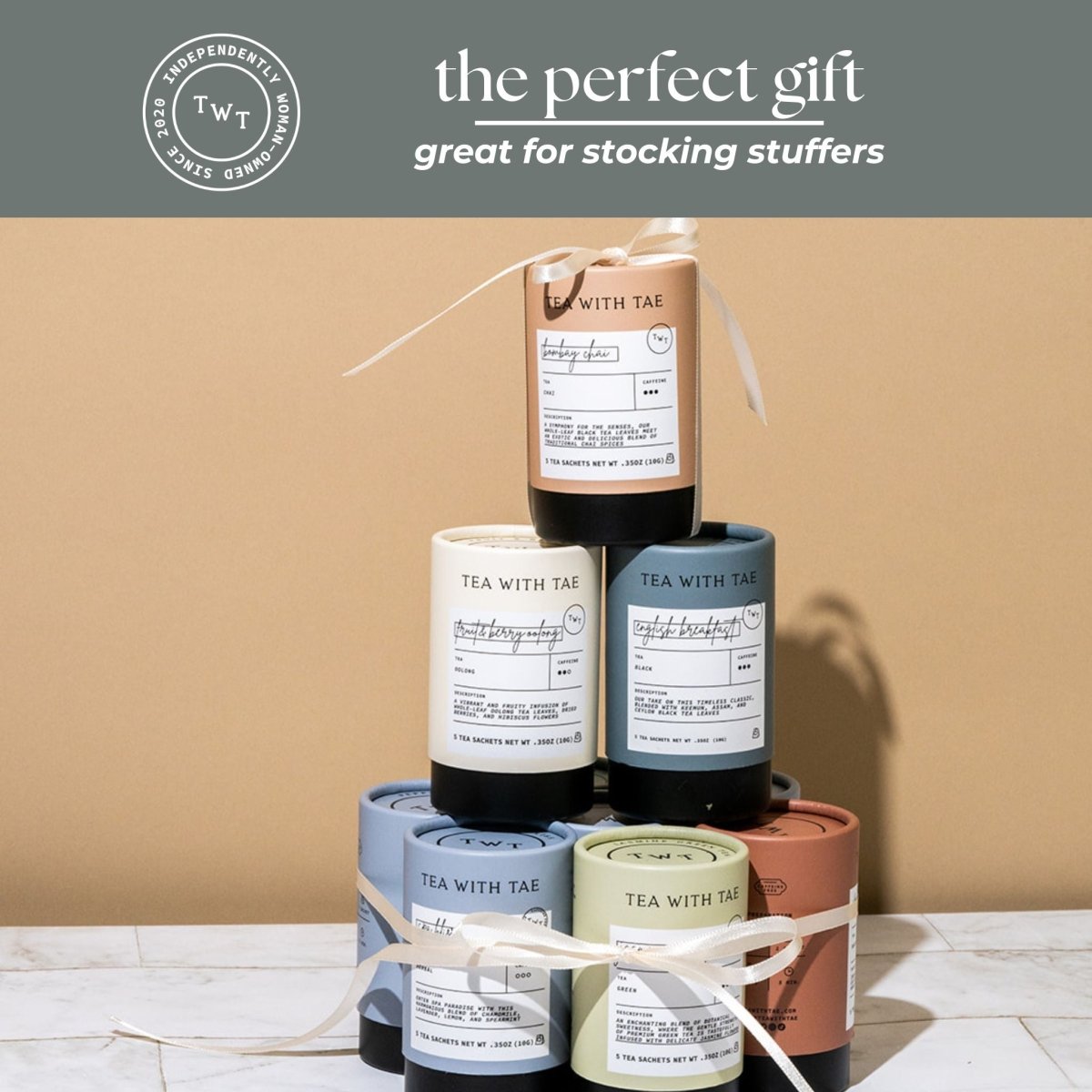 Lavender Earl Grey Mini Tea Tube (5 tea bags) - Tea with Tae