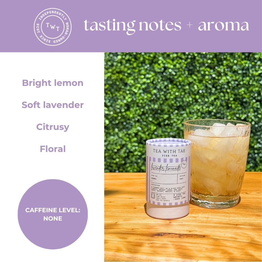 Lavender Lemonade Iced Mini Tea Tube (5 iced sachets) - Tea with Tae