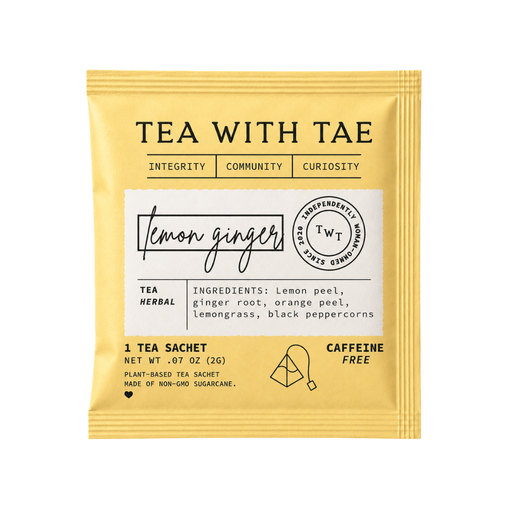 Lemon Ginger 50 ct. Overwrap Bag - Tea with Tae