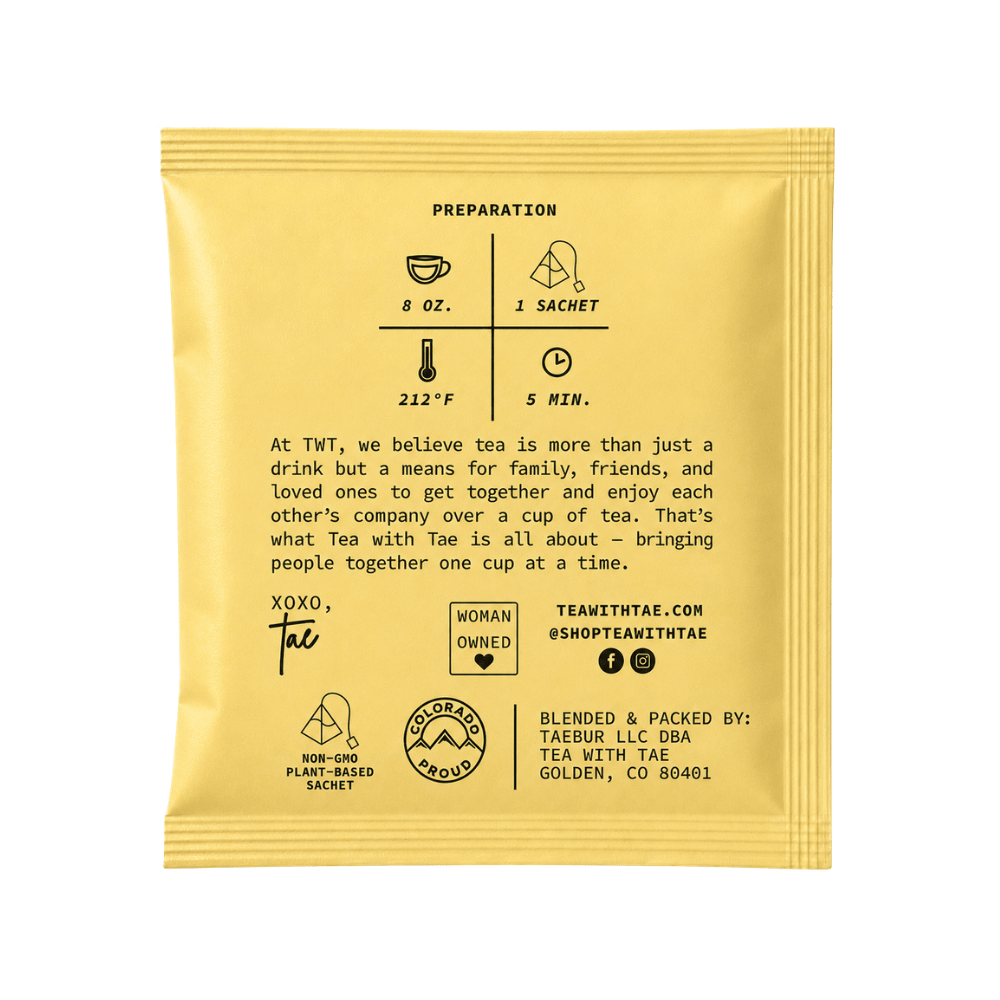 Lemon Ginger 50 ct. Overwrap Bag - Tea with Tae