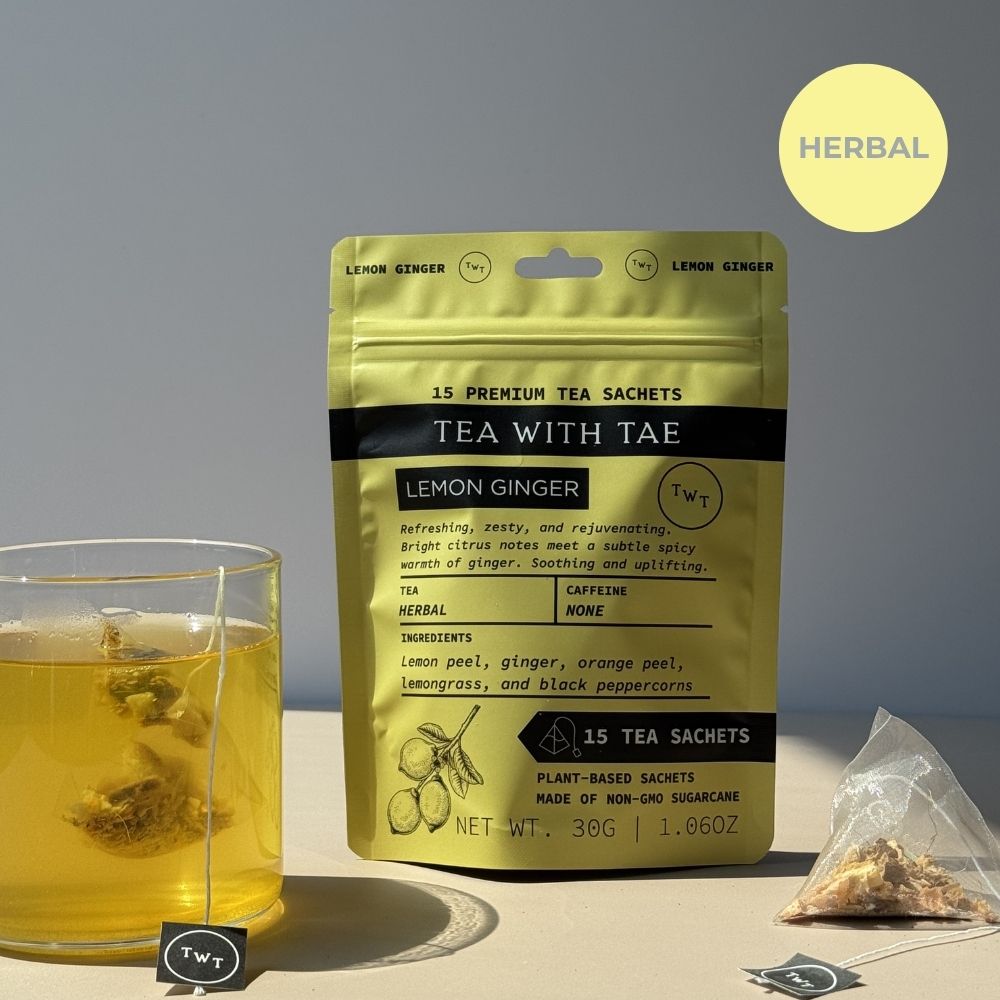 Lemon Ginger Hot Tea Pouch - Tea with Tae