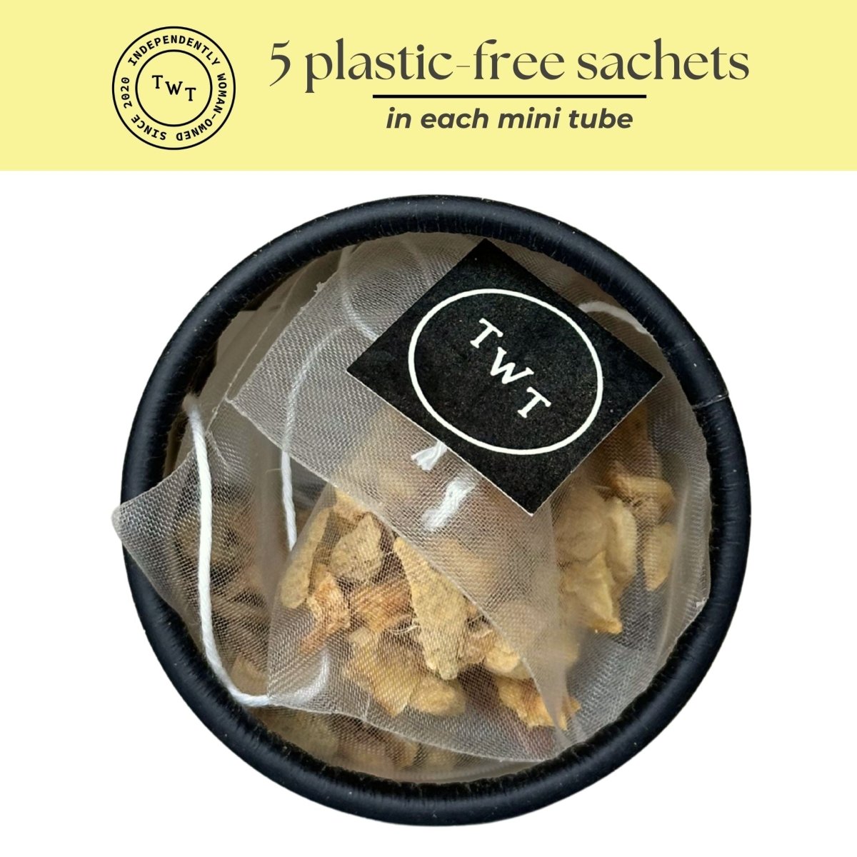 Lemon Ginger Mini Tea Tube (5 tea bags) - Tea with Tae