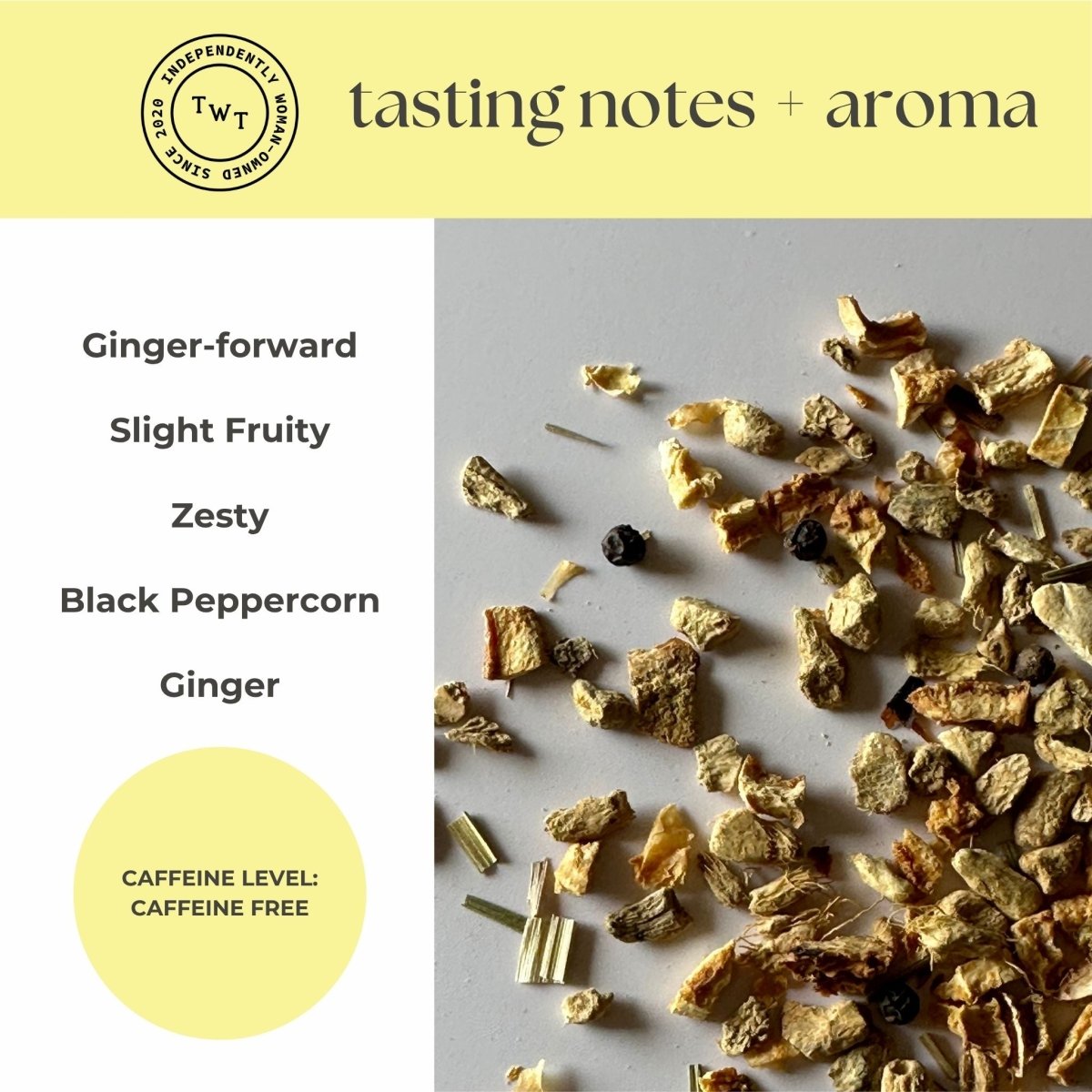 Lemon Ginger Mini Tea Tube (5 tea bags) - Tea with Tae