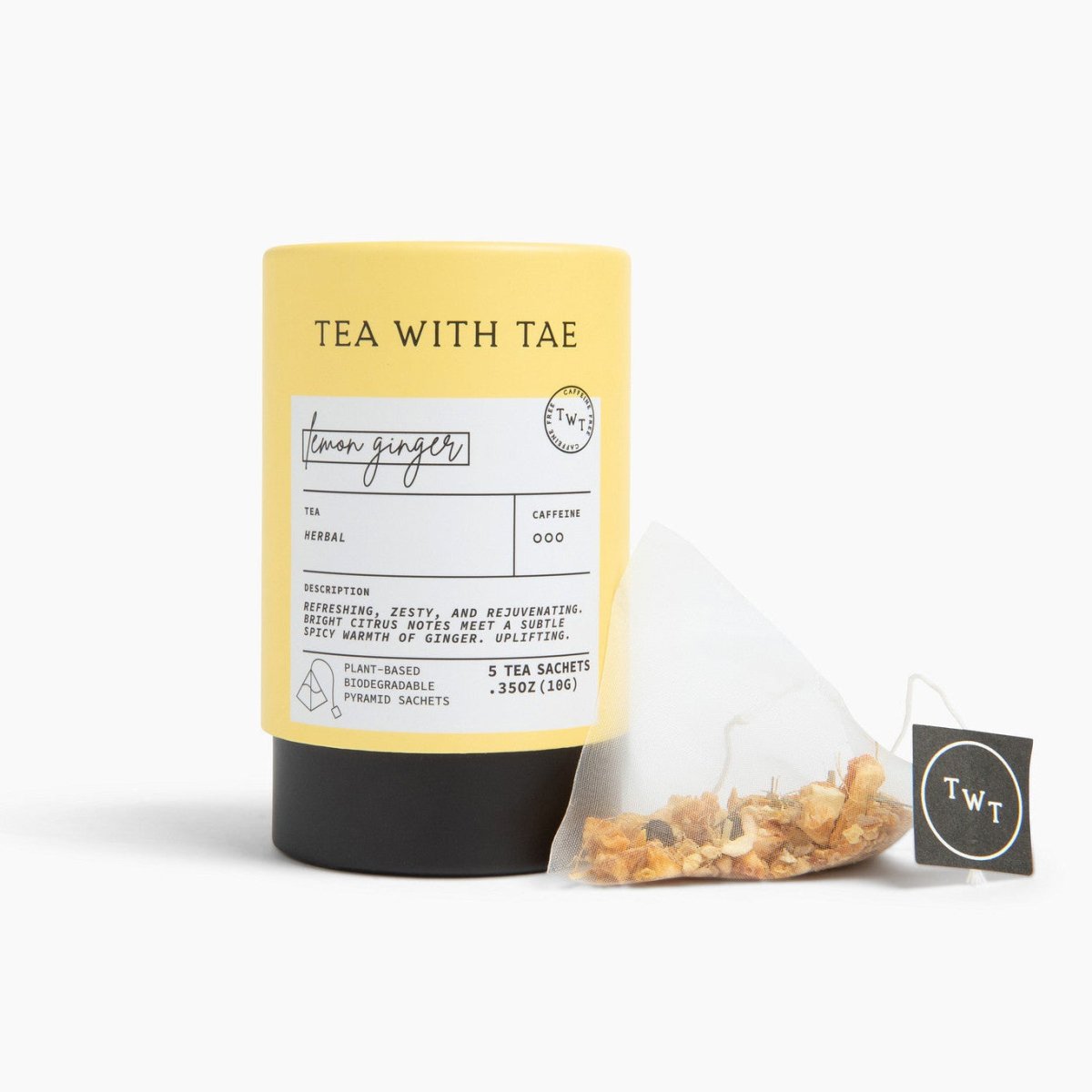 Lemon Ginger Mini Tube (5 tea bags) - Tea with Tae