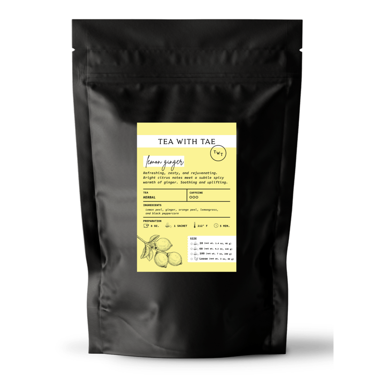 Lemon Ginger Pouch - Tea with Tae