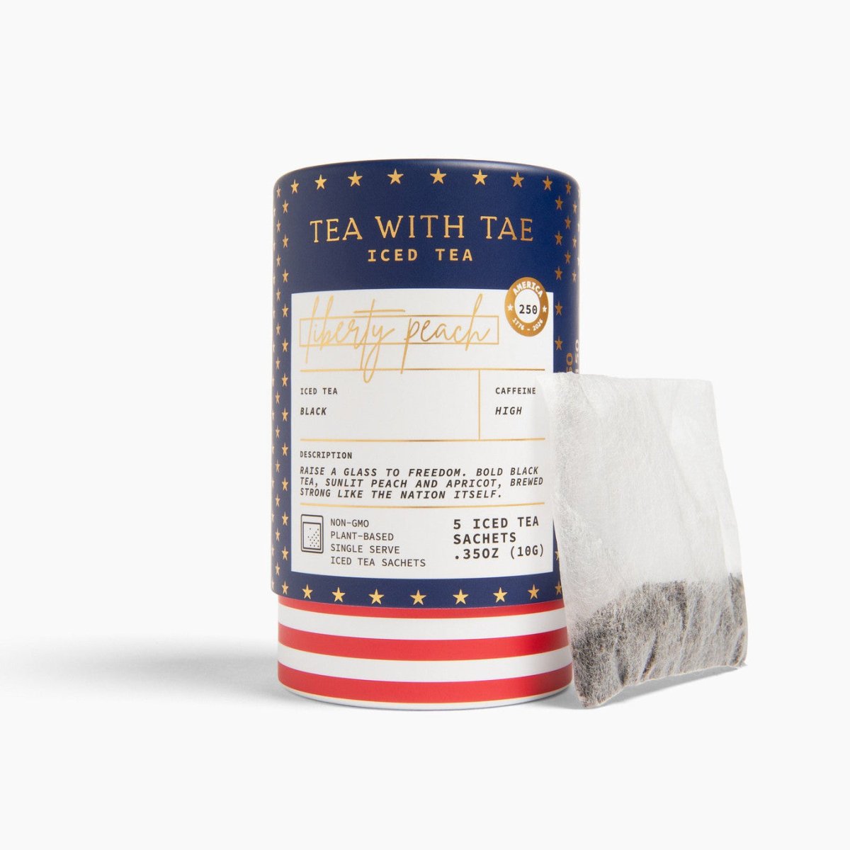 Liberty Peach Iced Mini Tube (5 iced sachets) - Tea with Tae