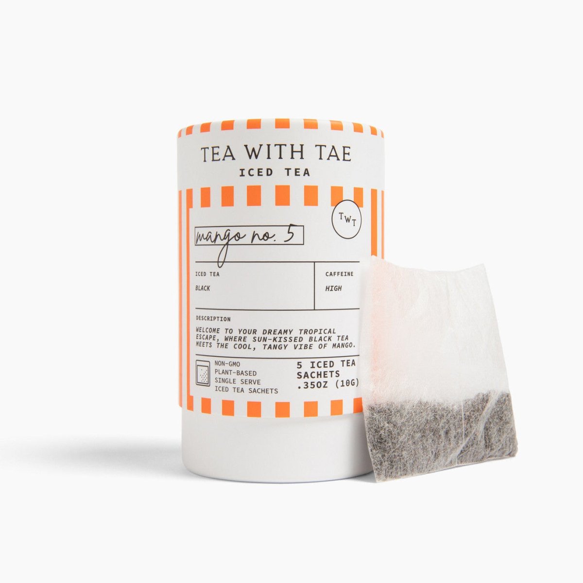 Mango No. 5 Iced Black Mini Tube (5 iced sachets) - Tea with Tae