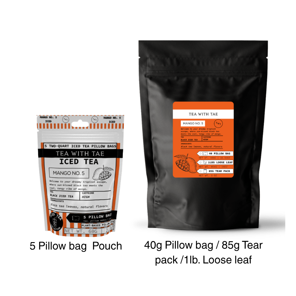 Mango No. 5 Iced Black Tea Pouch - Tea with Tae