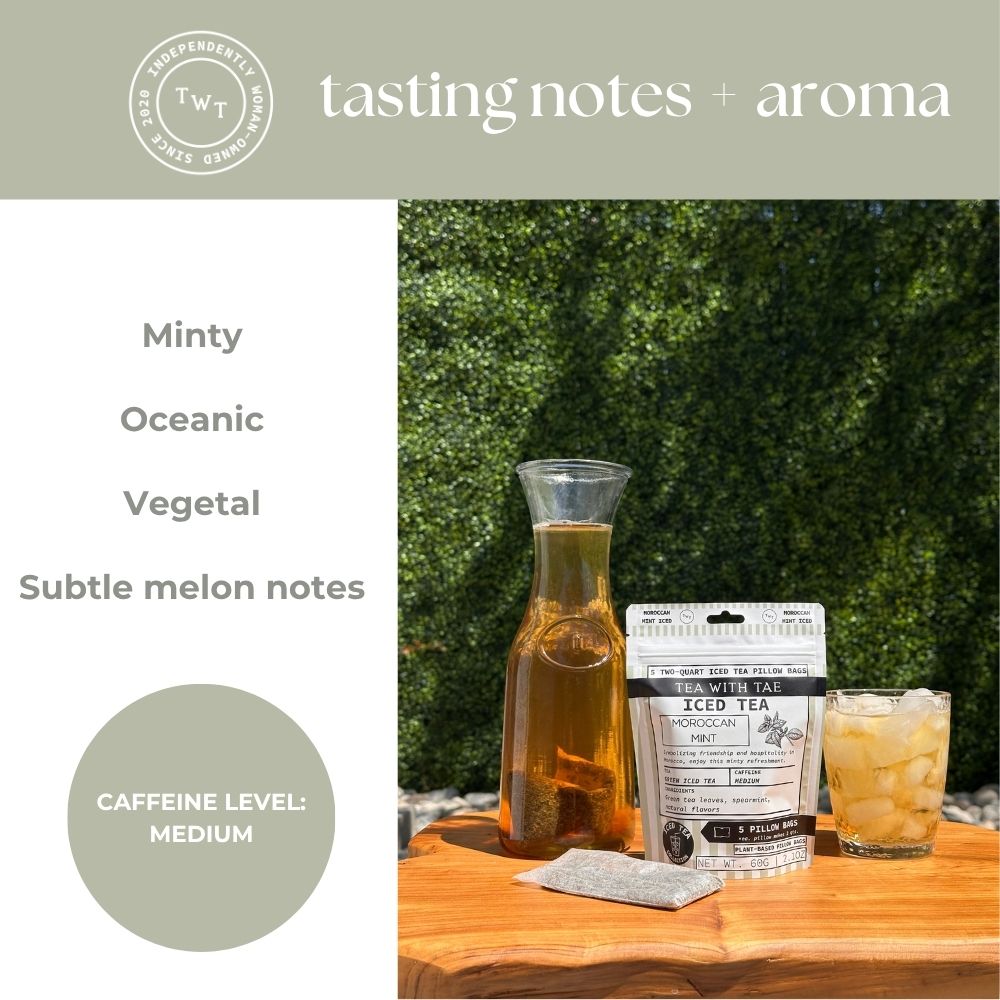 Moroccan Mint Green Iced Tea Pouch - Tea with Tae