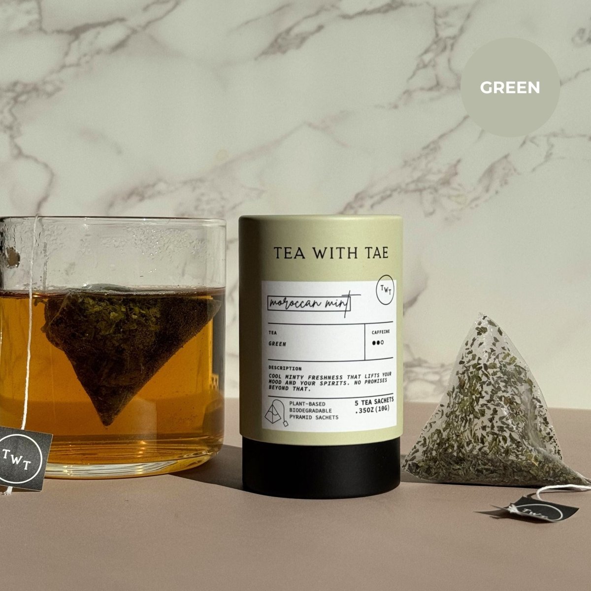 Moroccan Mint Mini Tea Tube (5 tea bags) - Tea with Tae
