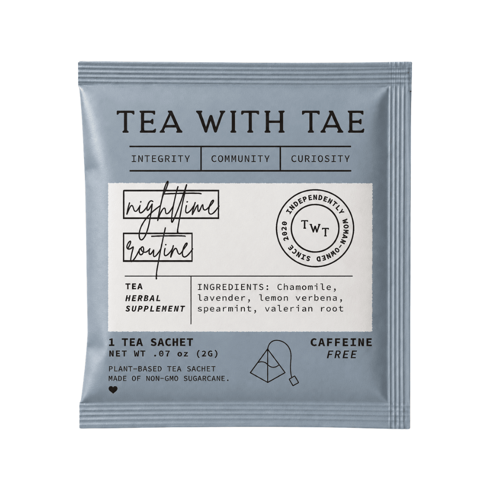 Nighttime Routine 50 ct. Overwrap Bag - Tea with Tae