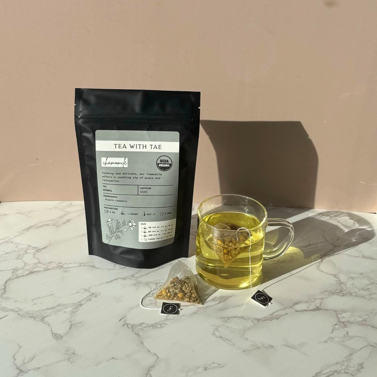 Organic Chamomile Pouch - Tea with Tae