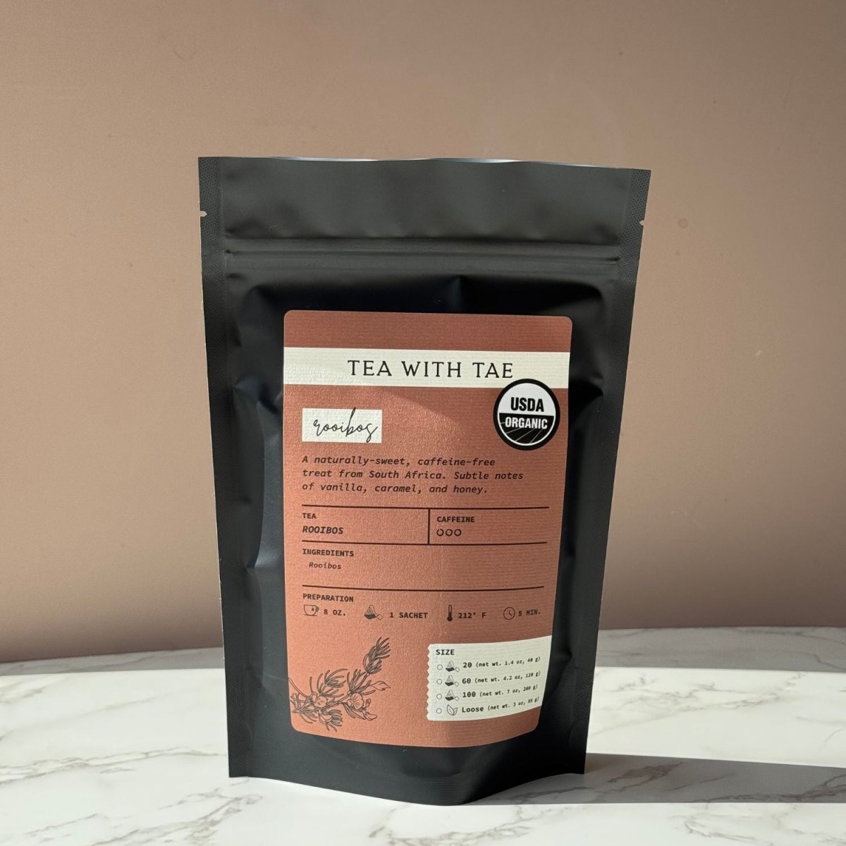 Organic Rooibos Pouch - Tea with Tae