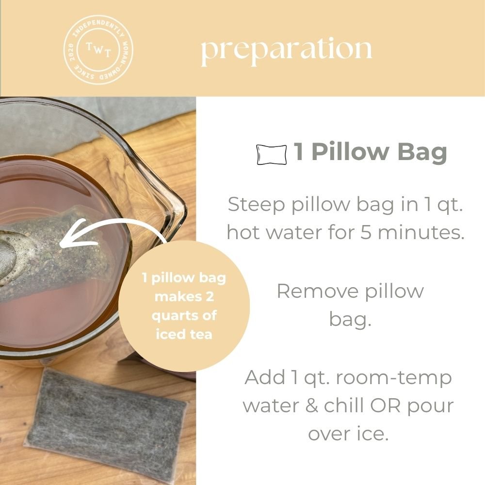 Peach & Apricot Green Iced Tea Pouch - Tea with Tae