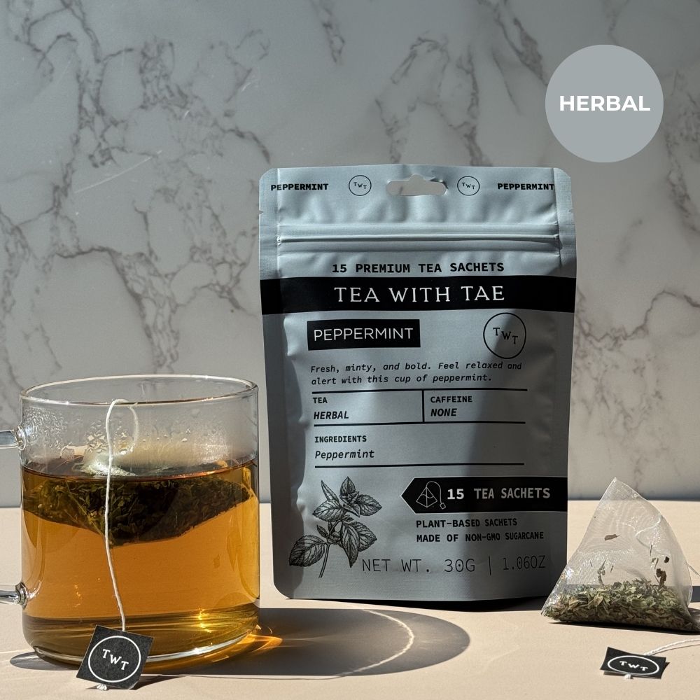 Peppermint Hot Tea Pouch - Tea with Tae