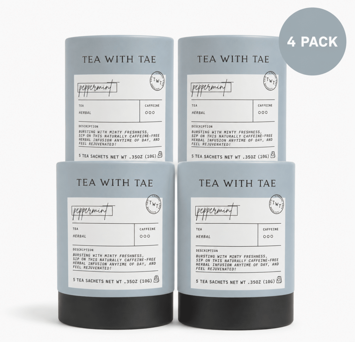 Peppermint Mini Tea Tube (5 tea bags) - Tea with Tae