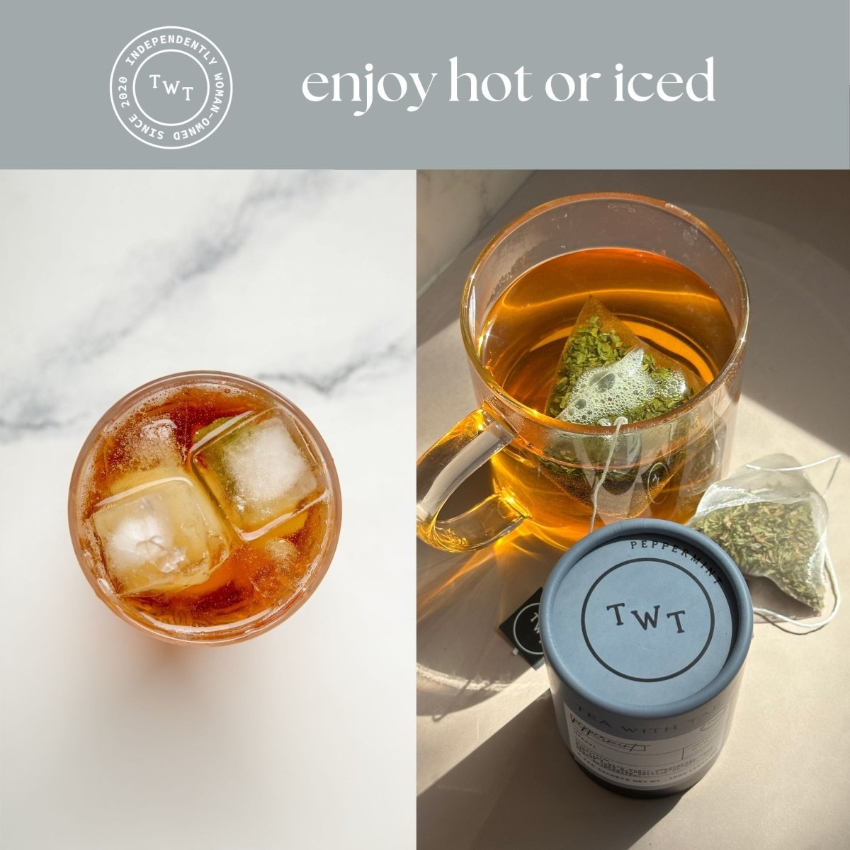 Peppermint Mini Tea Tube (5 tea bags) - Tea with Tae