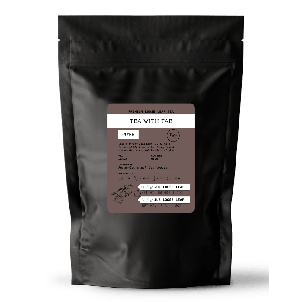 Pu'er Loose Leaf Tea Pouch (2oz. or 1lb.) - Tea with Tae
