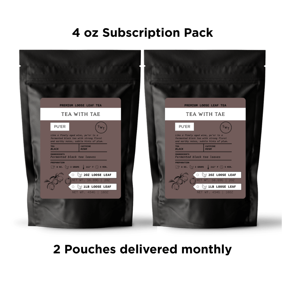 Pu'er Loose Leaf Tea Pouch (2oz. or 1lb.) - Tea with Tae