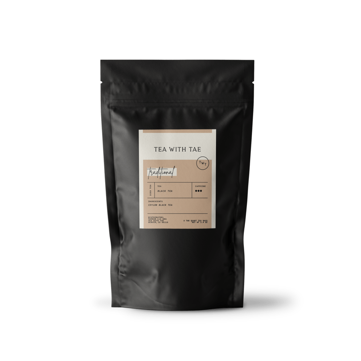 Raspberry Iced Tea Pouch (6x Gallon - Size Bags) - Tea with Tae